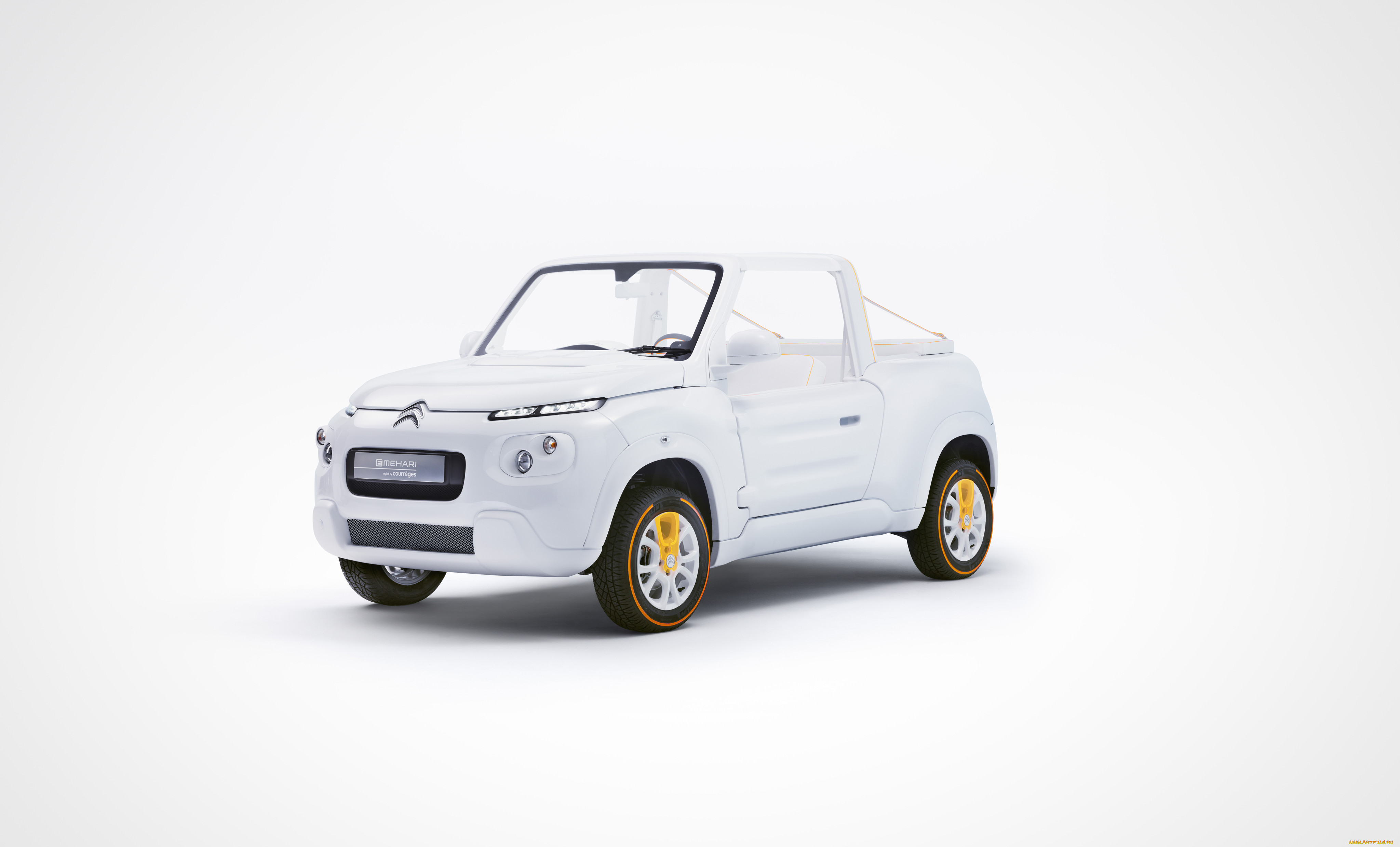 , citroen, ds, styled, e-mehari, citron, 2016, by, courrges